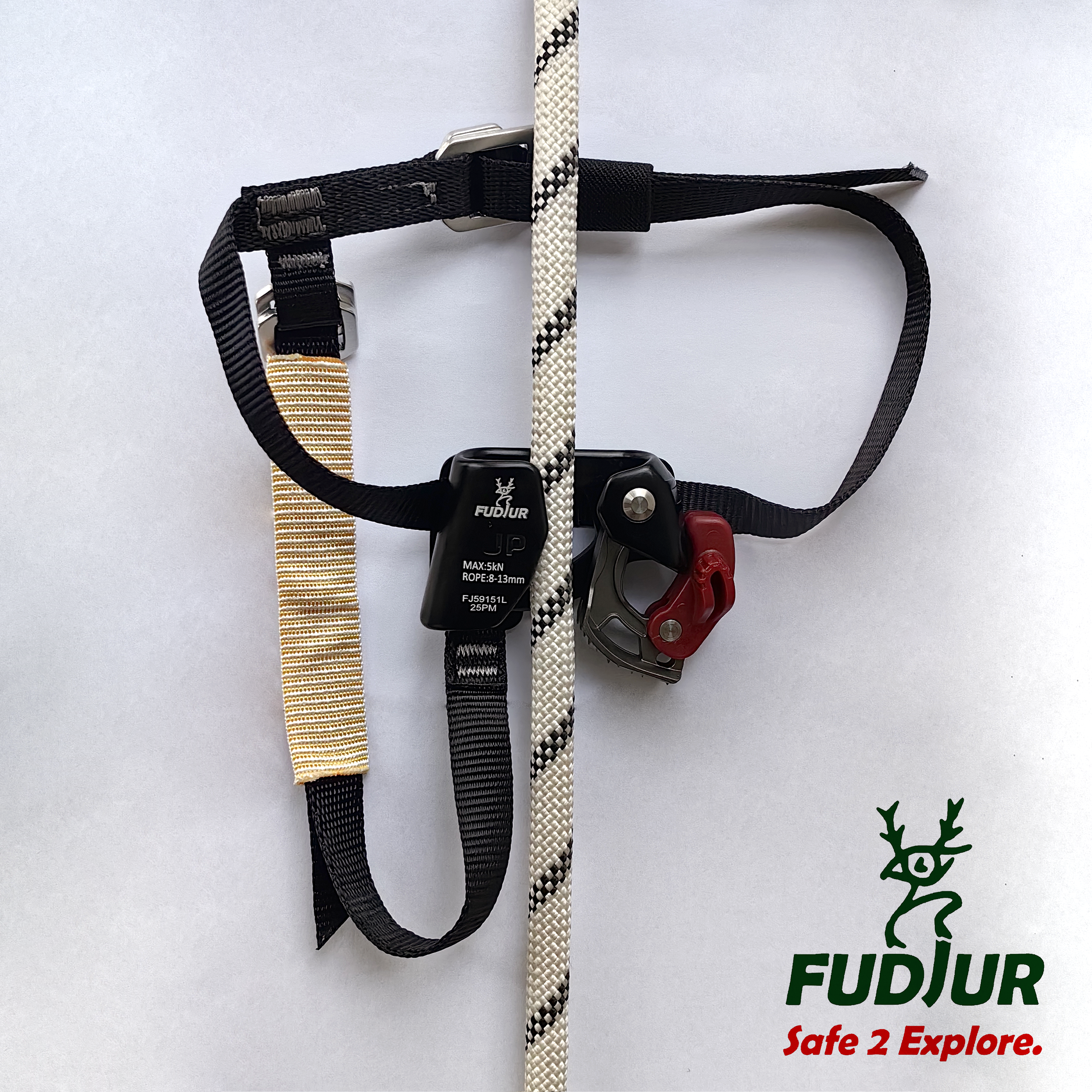 Fudjur FJ Left Foot Riser: The "Walking Rope" ascender designed for efficient climbing