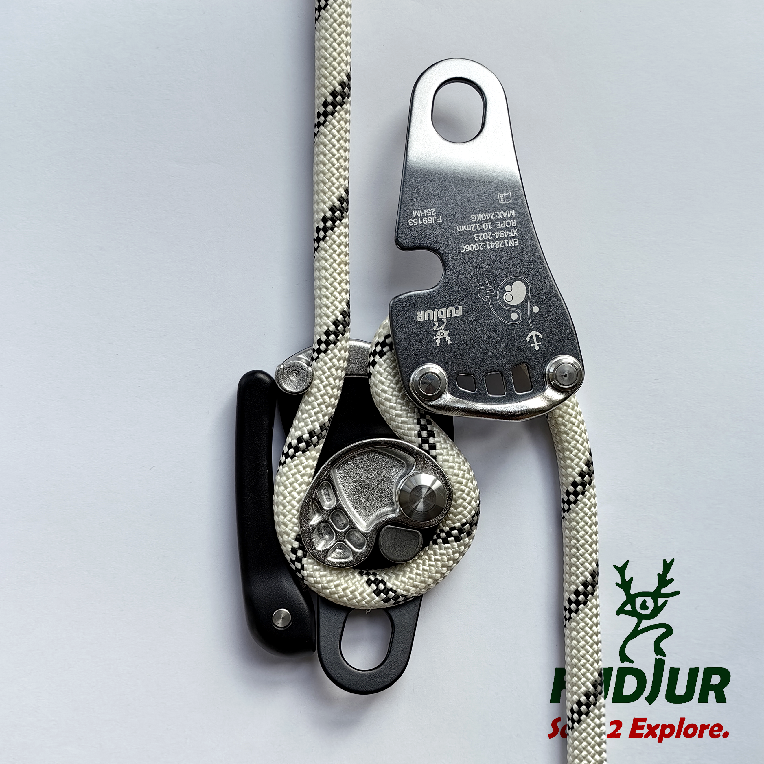 fudjur-FJ self-locking manual descender