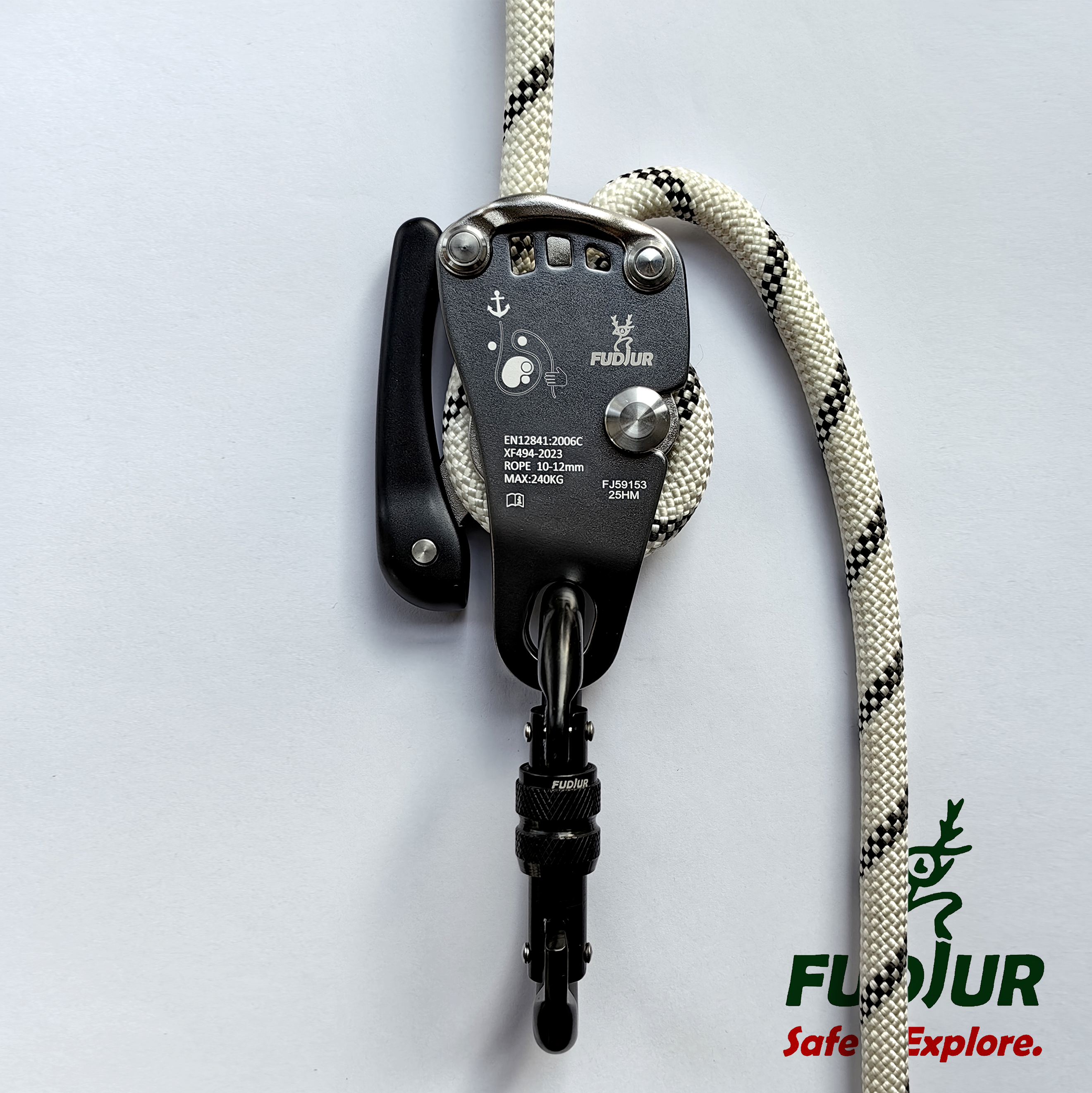 fudjur-FJ self-locking manual descender