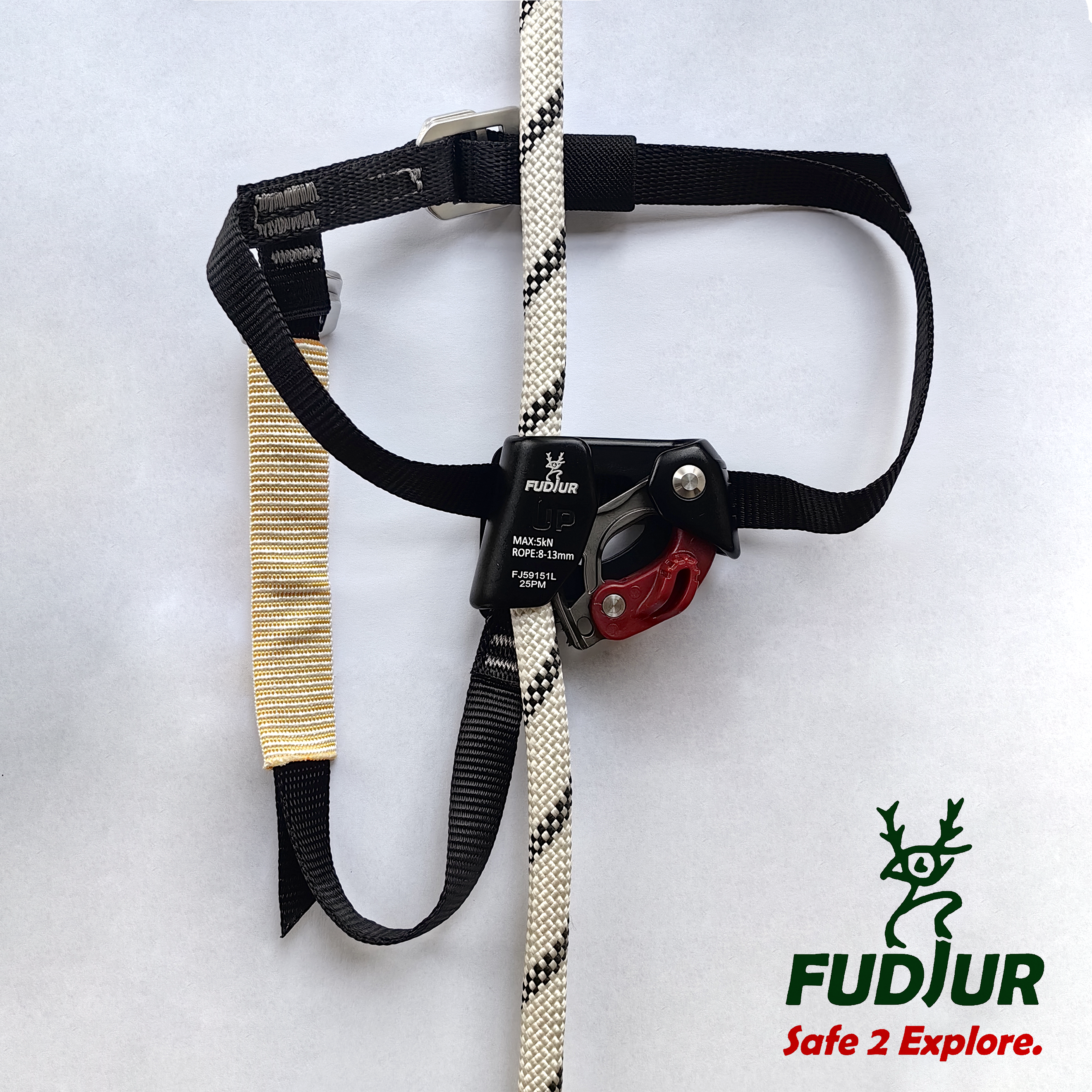 Fudjur FJ Left Foot Riser: The "Walking Rope" ascender designed for efficient climbing
