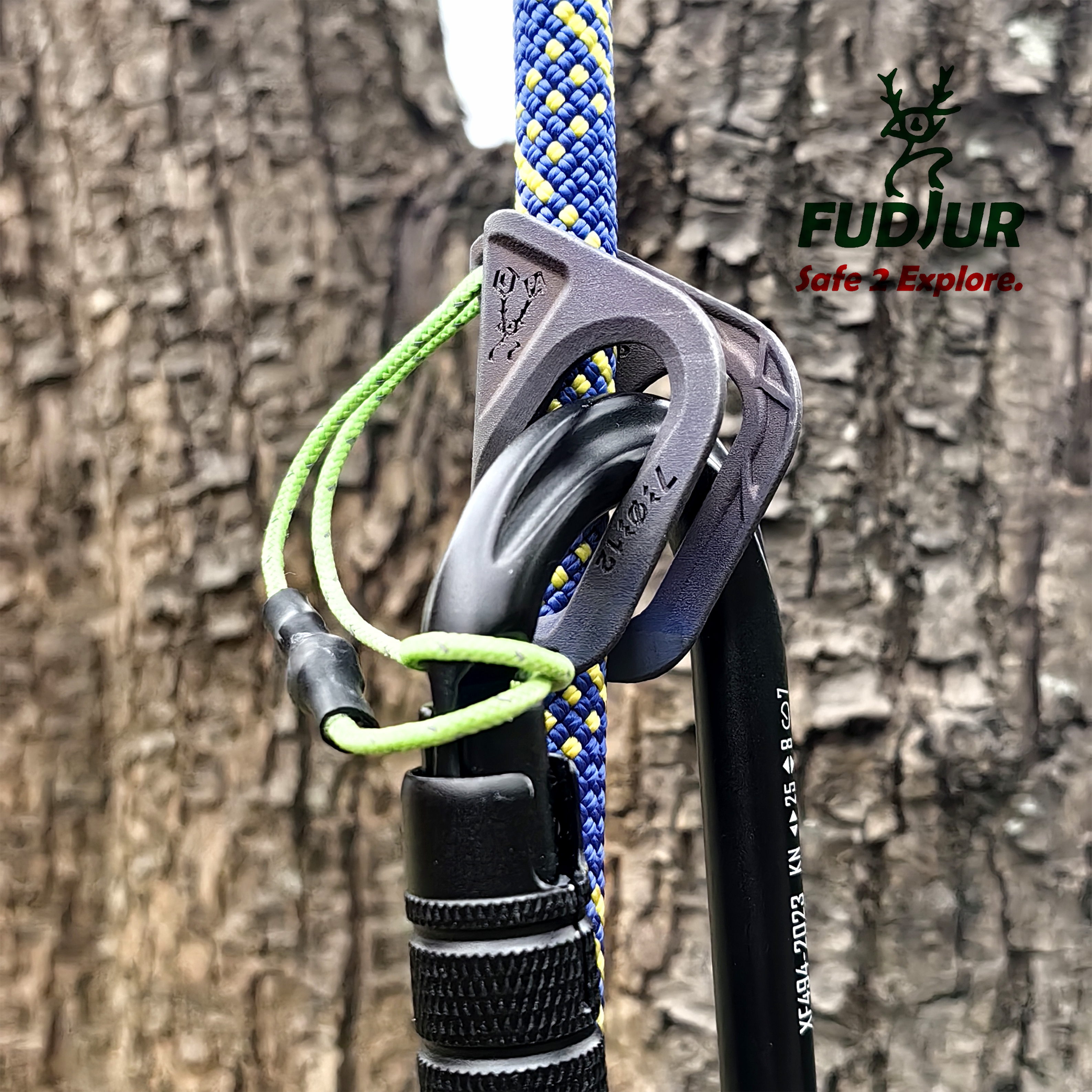 FUDJUR Ultralight Titanium Alloy Portable Ascender