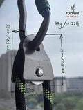 Zipline Pulley 22KN(4945LBS) Climbing Single Sheave CE Certified Tree Work Zip Line Rock Climbing Rigging and Arborist Gear