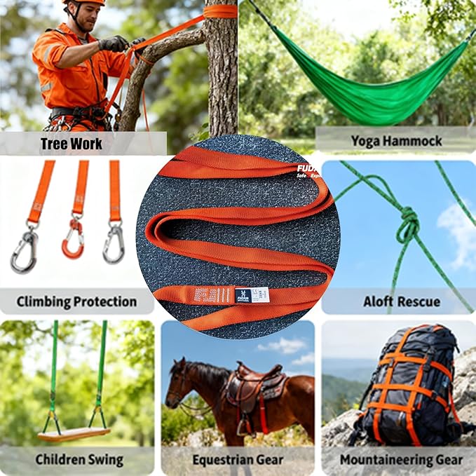 25MM Climbing Sling Runner 38KN Strong Webbing Straps for Rock Climbing Mountaineering Yoga Hammock etc