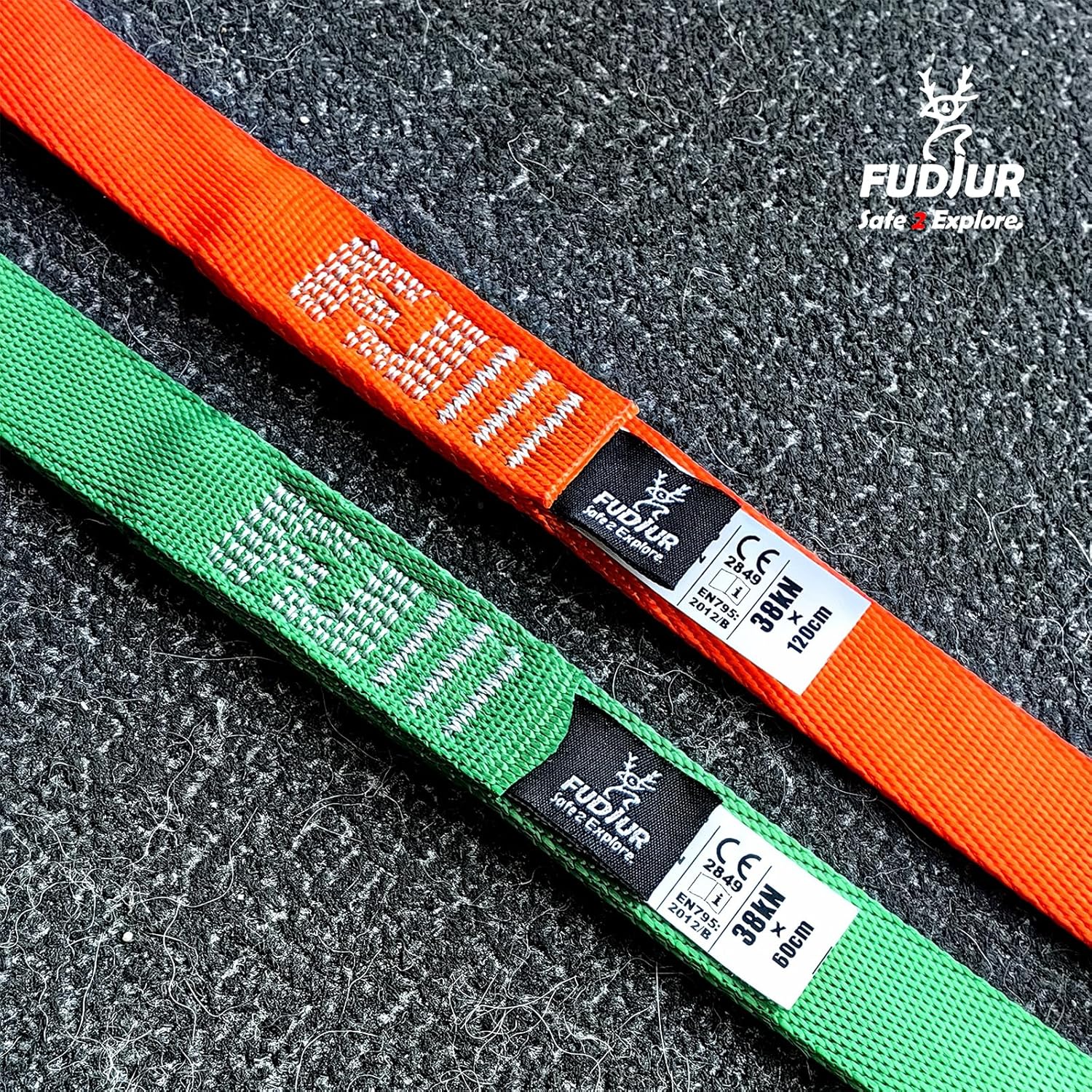 25MM Nylon Climbing Sling Runner 38KN Strong Webbing Straps for Rock Climbing Mountaineering Yoga Hammock etc
